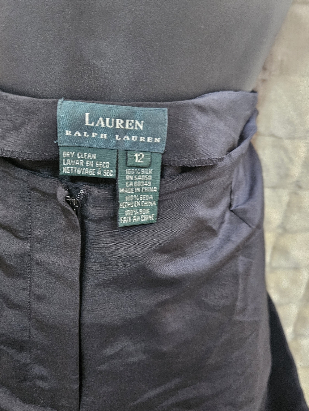 Ralph Lauren Black Wide-Leg Men’s Pants - High Waist